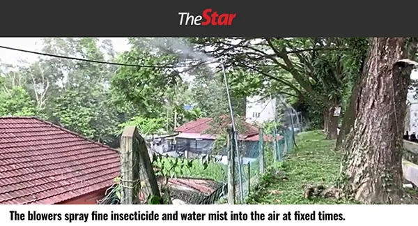 System installed by MPKj at two hotspots in Sungai Long to control spread of disease