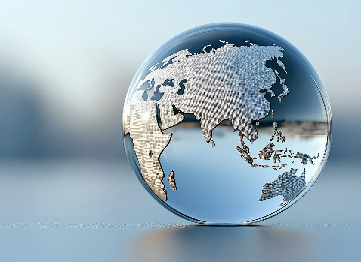 Futuristic Map of Asia